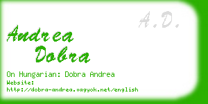 andrea dobra business card